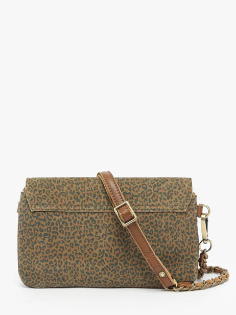 Cross Body Tas Vintage Leder Mila louise Bruin vintage 3783PAC ander zicht 4